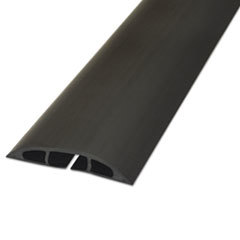 Floor Cable Cover: Polyvinylchloride, 1 Channel, 21/64